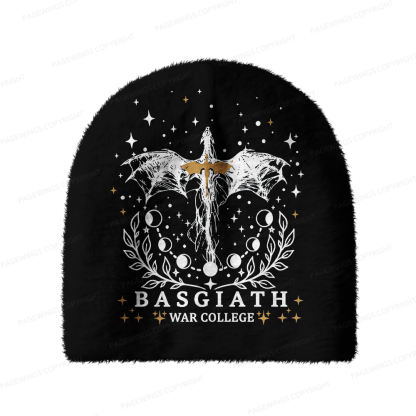 Pagewings Book Dragon Knit Patterned Beanie