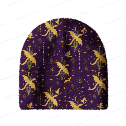 [Copy]Pagewings Book Dragon Knit Patterned Beanie