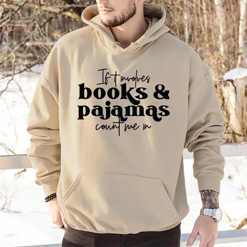 Pagewings Involves Books And Pajamas Count Me Unisex Classic Hoodie