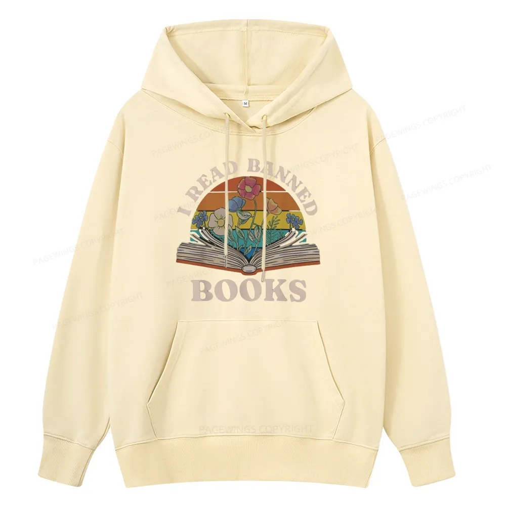 Pagewings I Read Banned Books Unisex Classic Hoodie