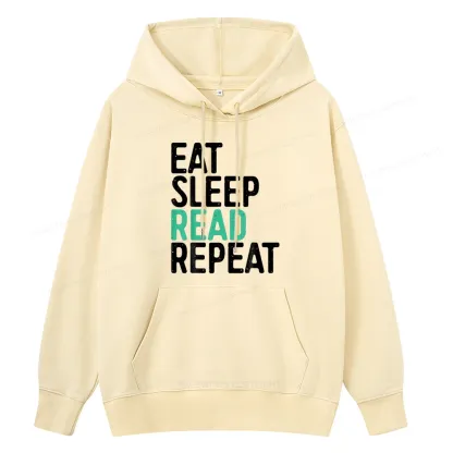 Pagewings Eat Sleep Read Repeat Unisex Classic Hoodie