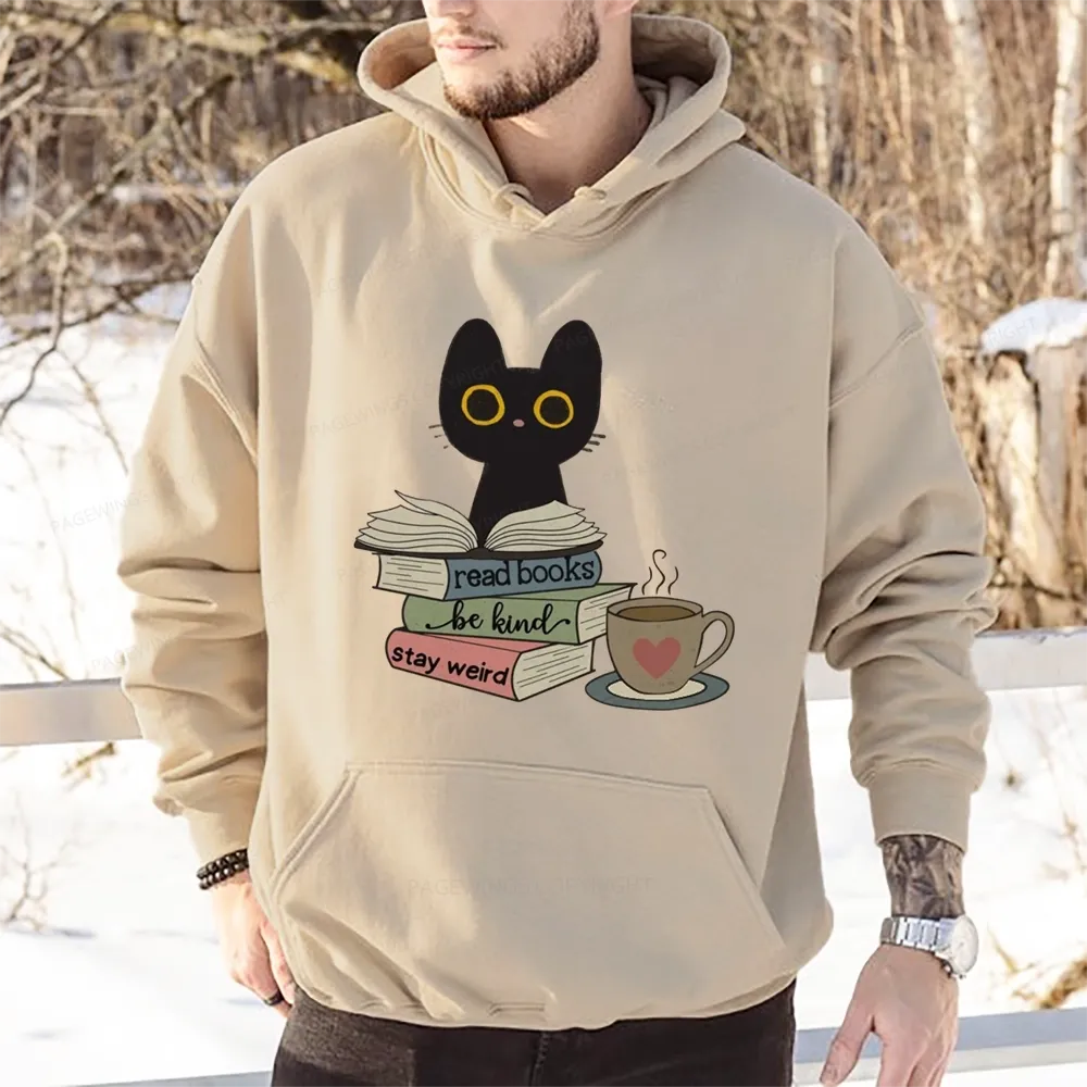 Pagewings Read Books Be Kind Stay Weird Unisex Classic Hoodie