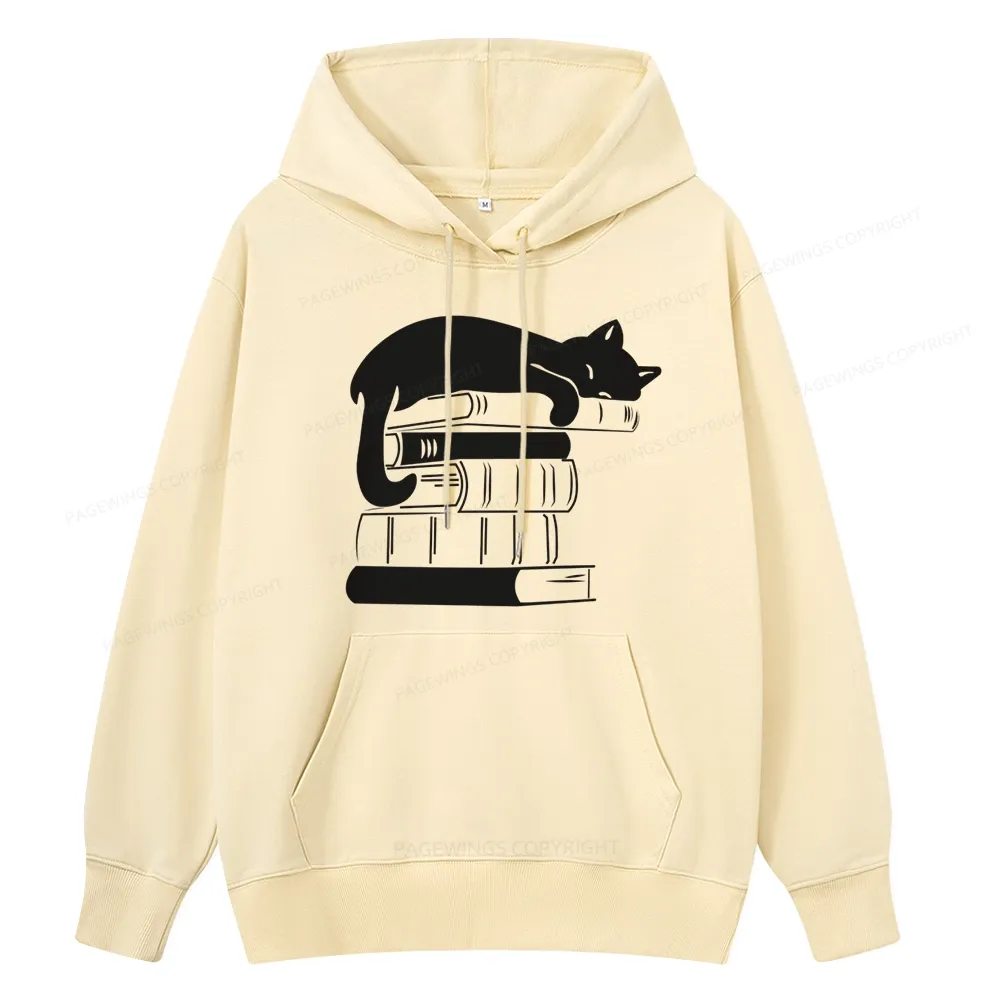 Pagewings Books And Cats Unisex Classic Hoodie