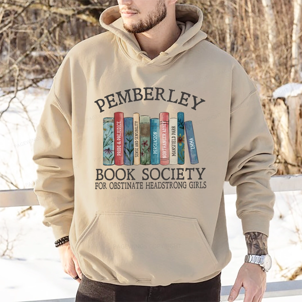 Pagewings Pemberley Book Society Unisex Classic Hoodie
