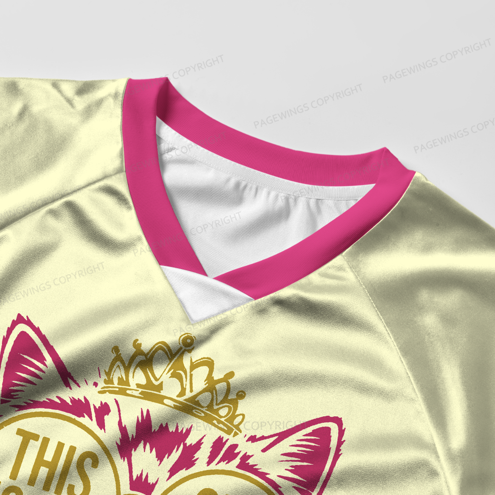 Pagewings This Is An Outrage Women's Cropped Jersey