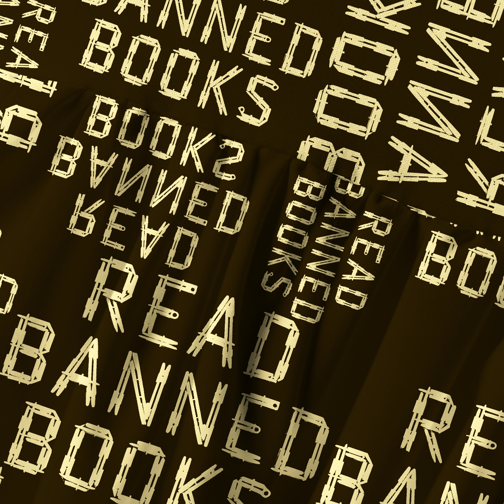 Pagewings Read Banned Books Printed Spaghetti Strap Midi Sundress