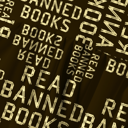 Pagewings Read Banned Books Printed Spaghetti Strap Midi Sundress