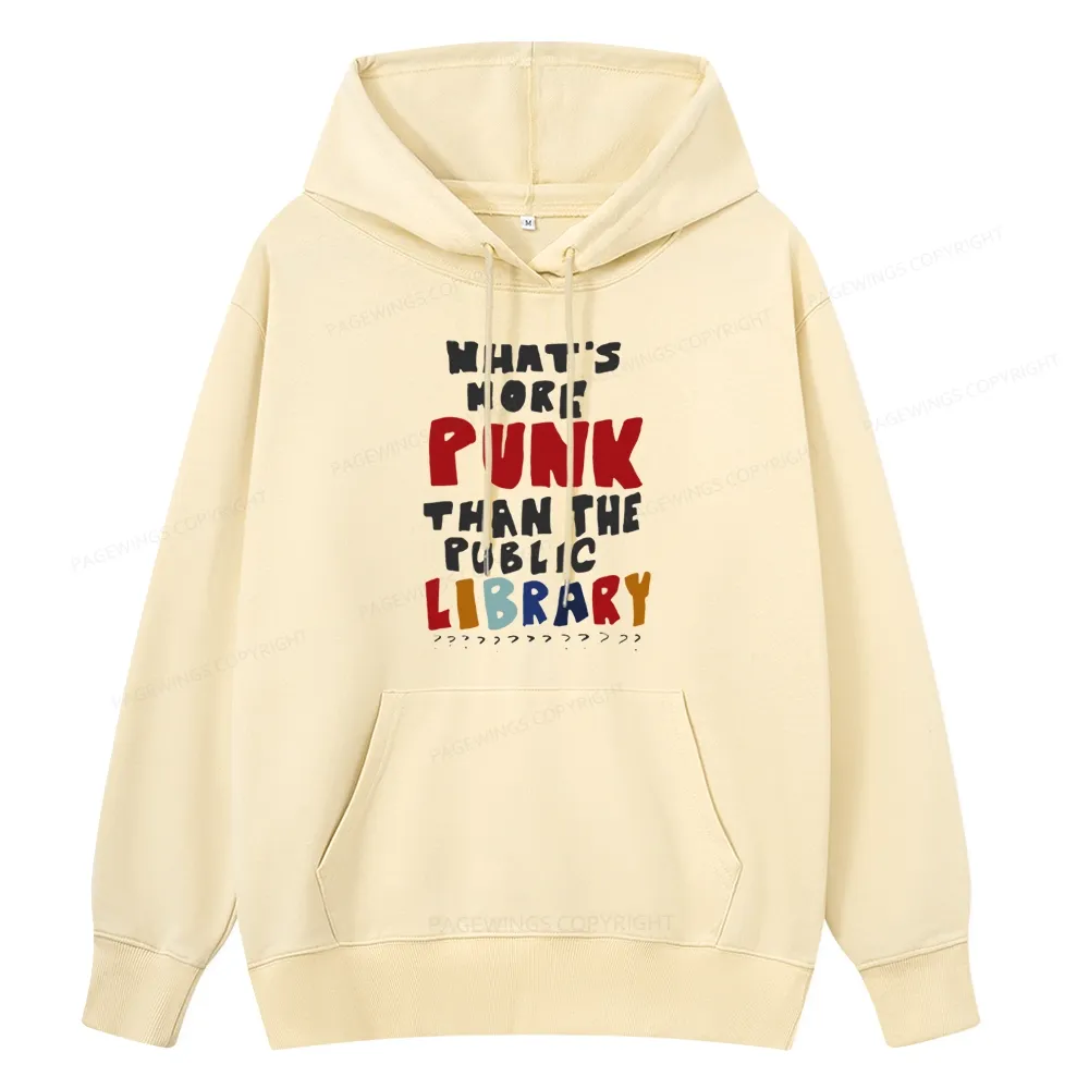 Pagewings What's More Punk Than The Public Library Unisex Classic Hoodie