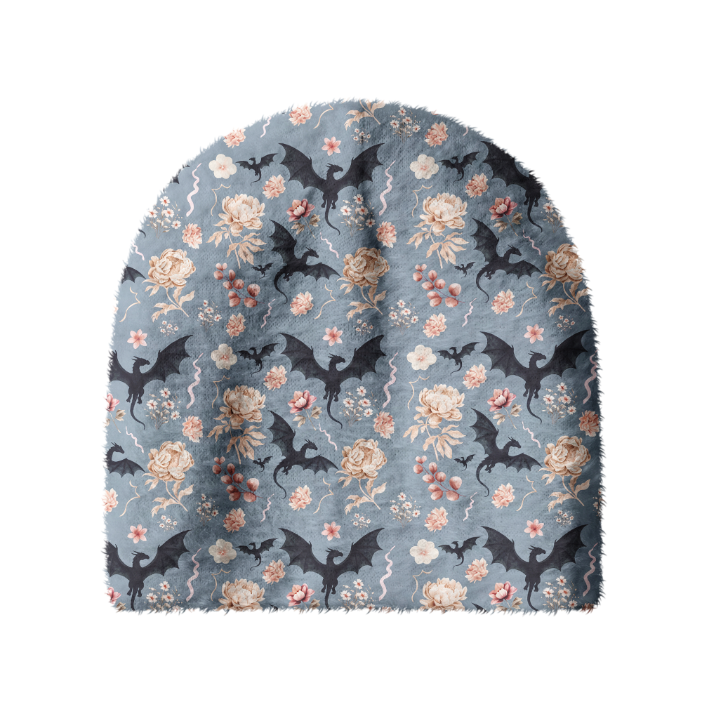 Pagewings Book Dragon Knit Patterned Beanie