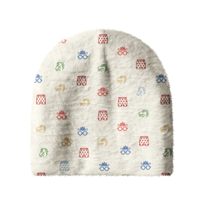 Pagewings Sci-Fi Book Lover Knit Patterned Beanie