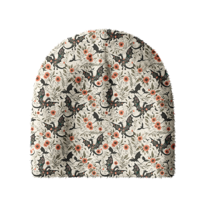 Pagewings Book Dragon Knit Patterned Beanie