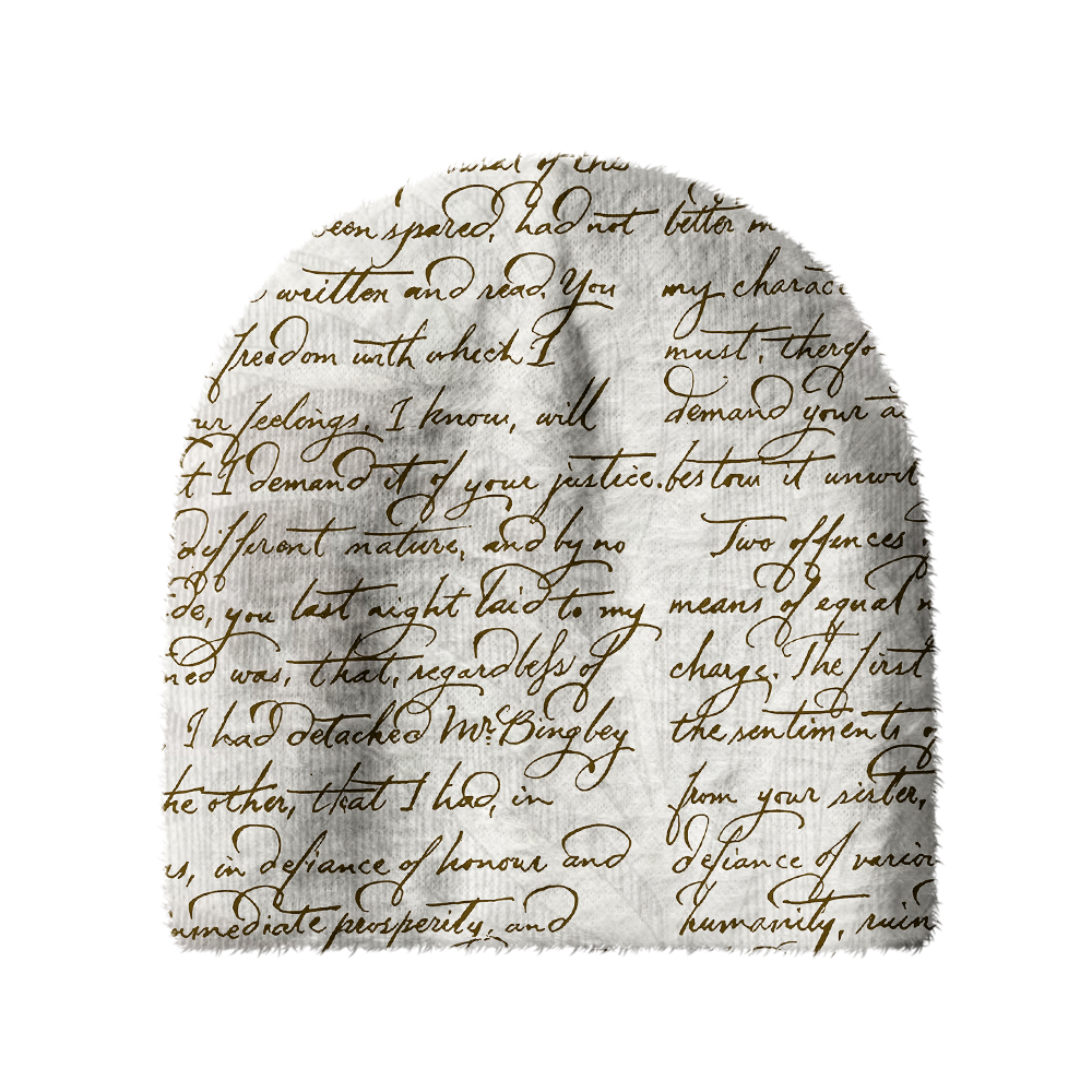 Pagewings Bookish Vibe Knit Patterned Beanie