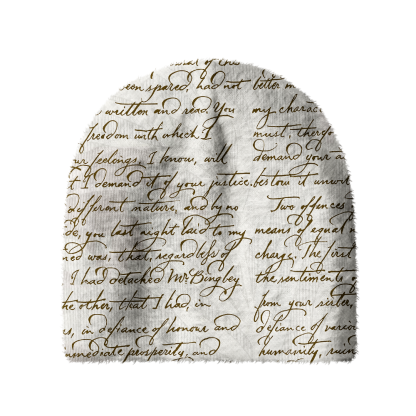 Pagewings Bookish Vibe Knit Patterned Beanie