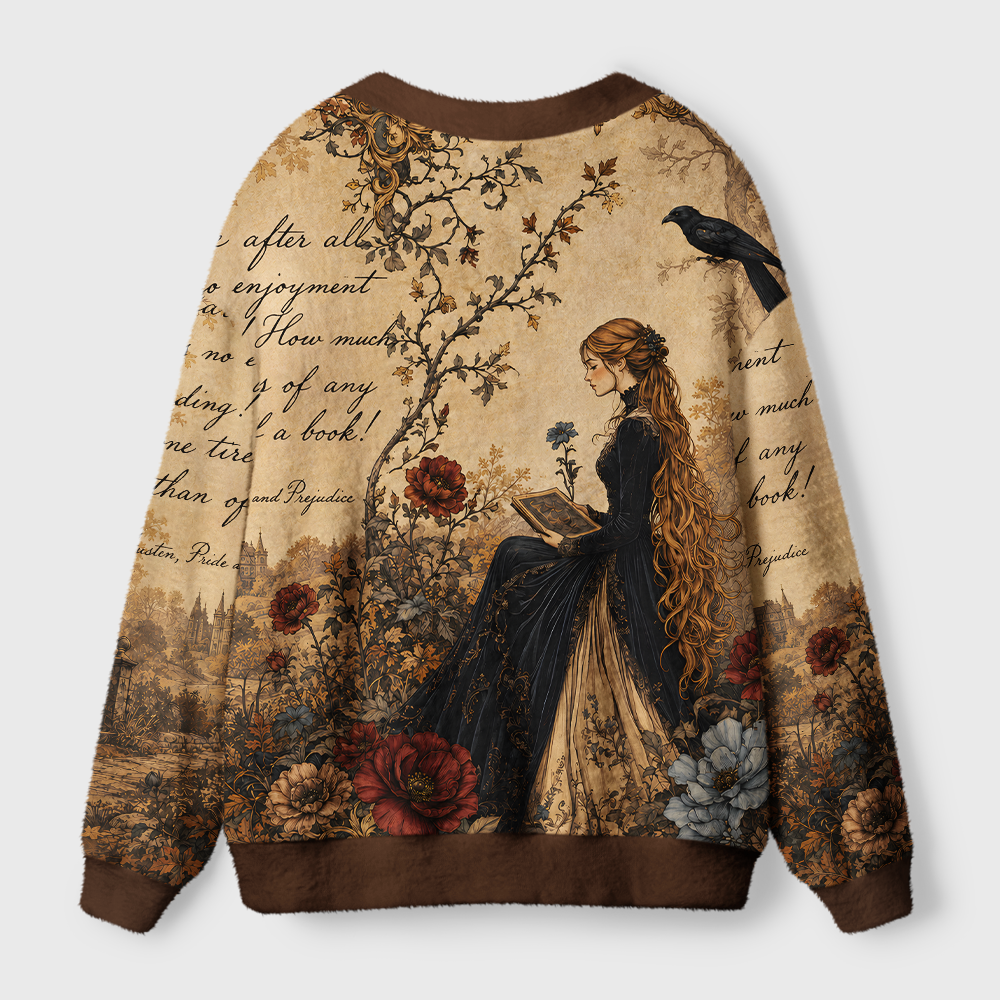 Pagewings Literary Women Light Knit Unisex Cardigan Sweaters