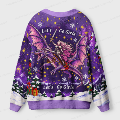 Pagewings Let's Go Girls Light Knit Unisex Cardigan Sweaters