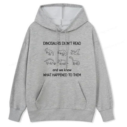 Pagewings Dinosaur Didn't Read Book Unisex Classic Hoodie