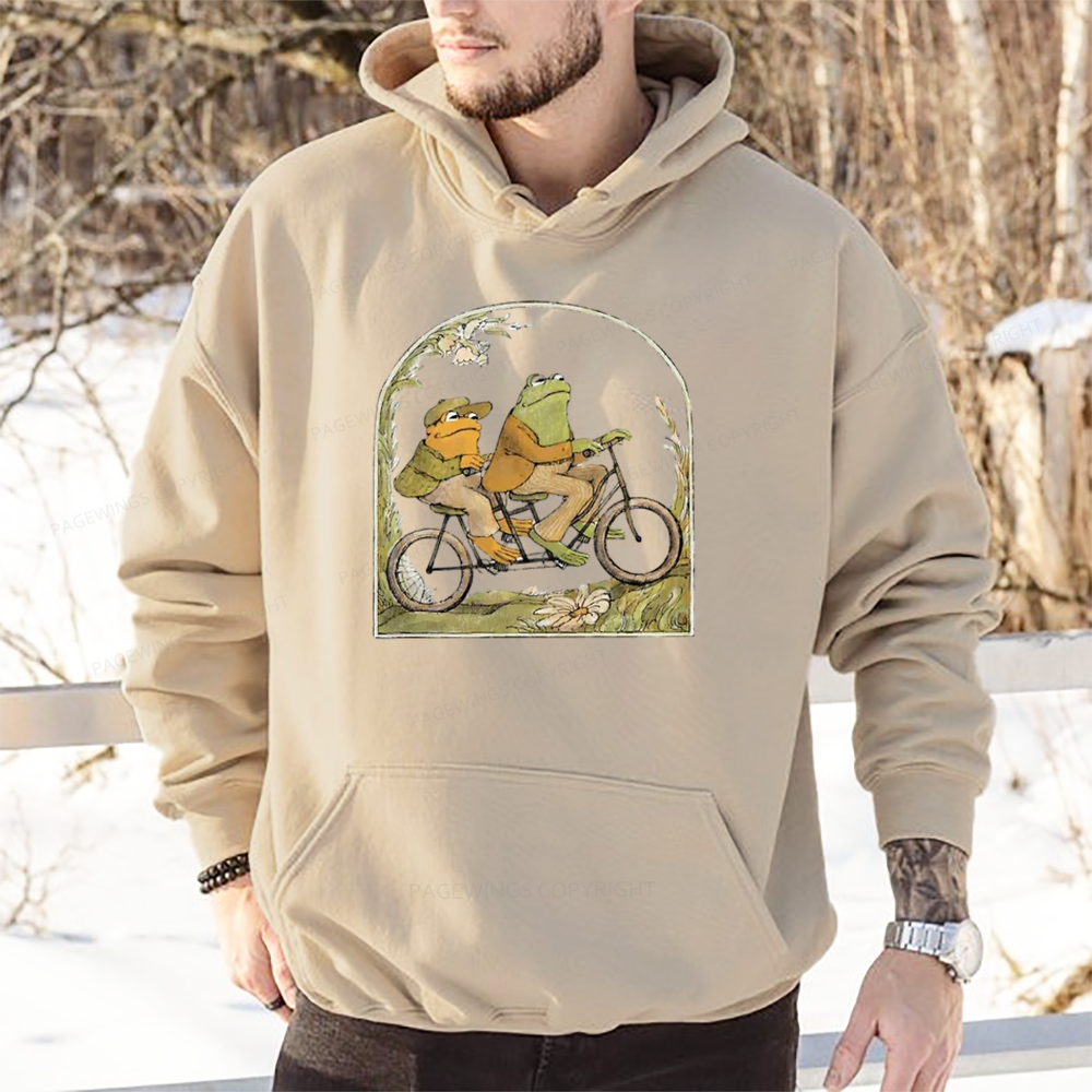 Pagewings Frog And Toad Book Vintage Unisex Classic Hoodie