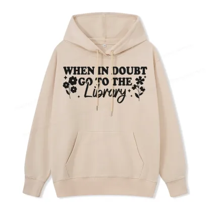 Pagewings When In Doubt Go To The Library Unisex Classic Hoodie