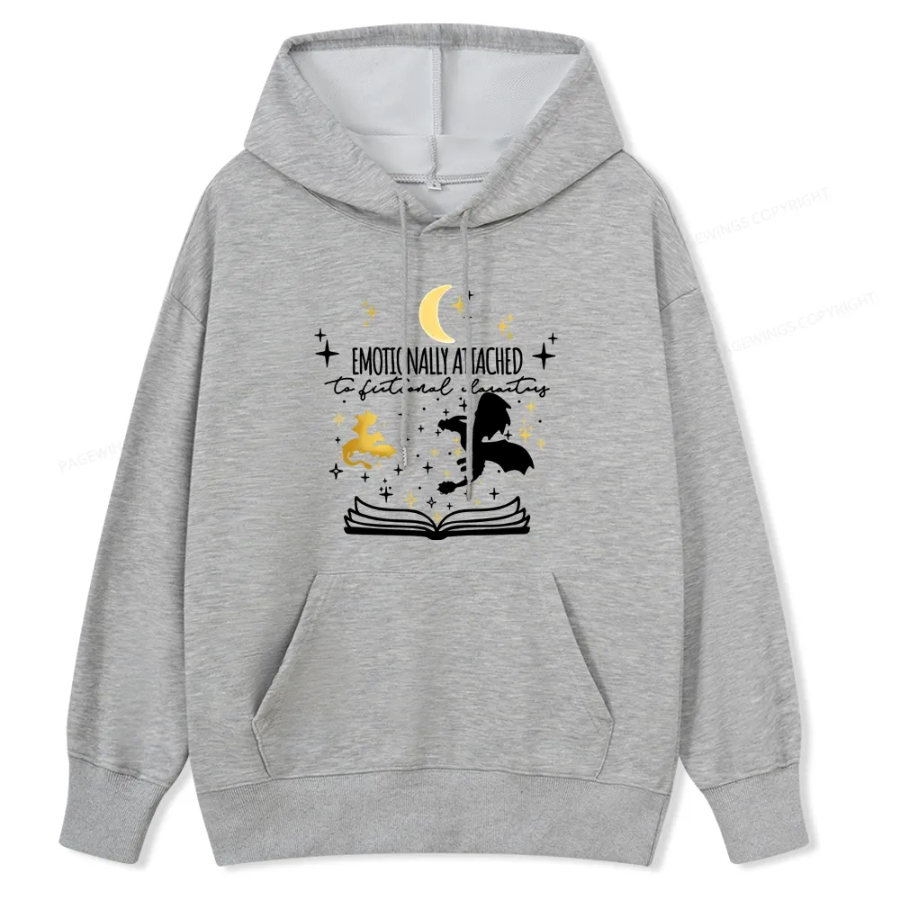 Pagewings Emotionally Attached To Fictional Characters Unisex Washed T