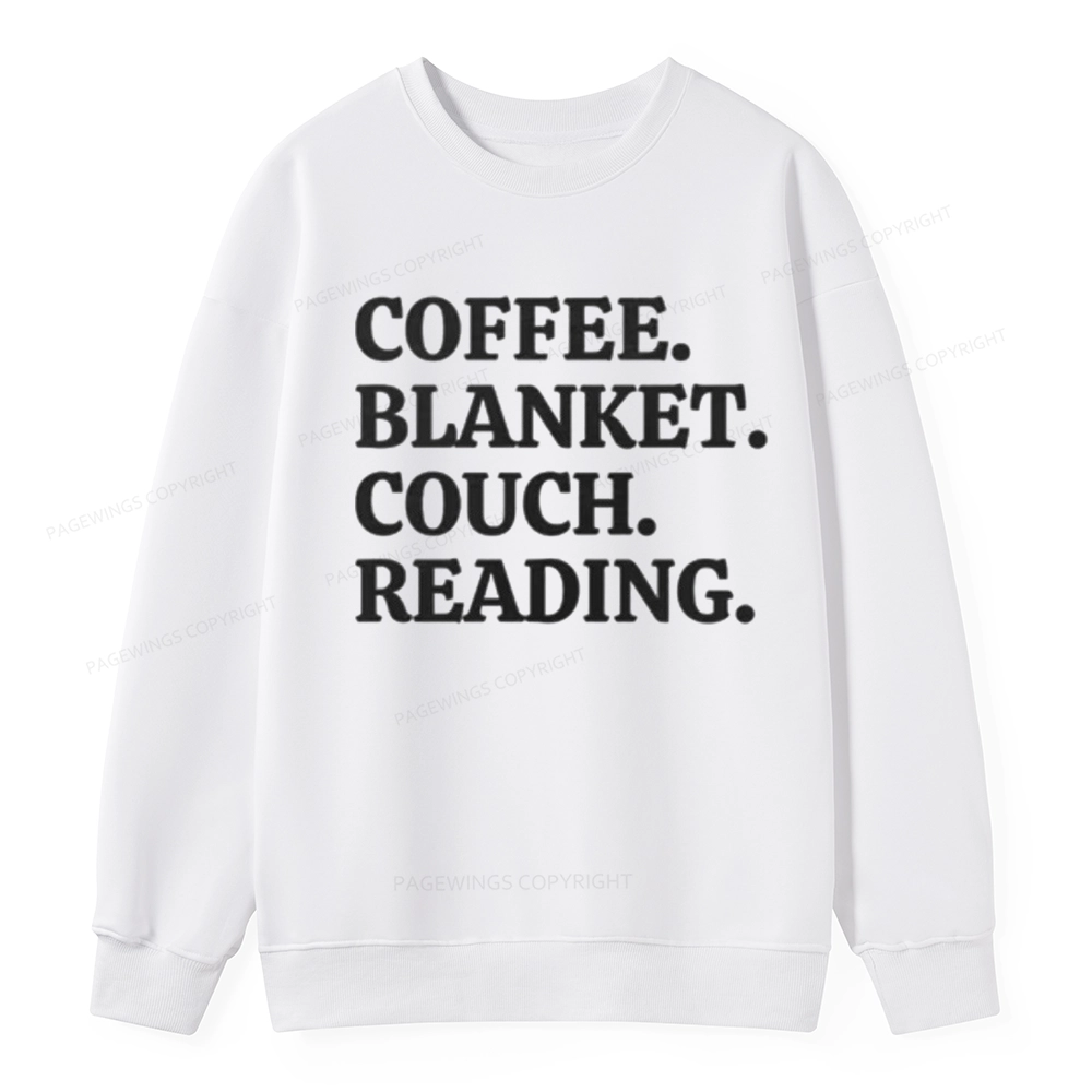 Pagewings Coffee Blanket Couch Reading Unisex Classic Sweatshirt