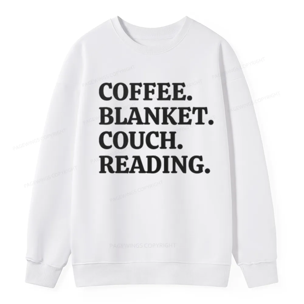 Pagewings Coffee Blanket Couch Reading Unisex Classic Sweatshirt