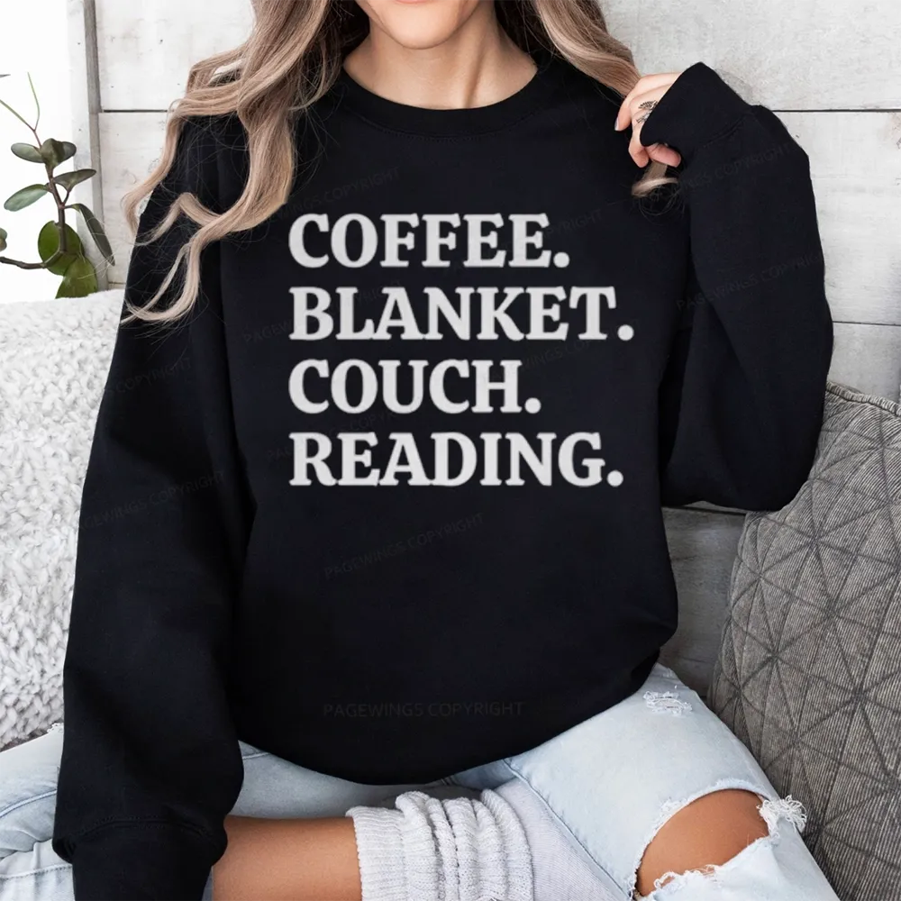 Pagewings Coffee Blanket Couch Reading Unisex Classic Sweatshirt