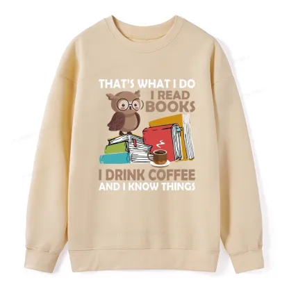 Pagewings That's What I Do I Read Books Unisex Classic Sweatshirt