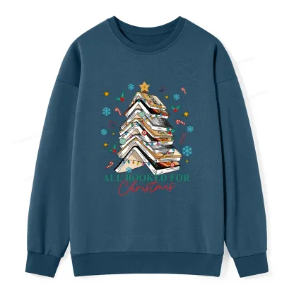 Pagewings Fourth Wing All Booked For Christmas Unisex Classic Sweatshirt