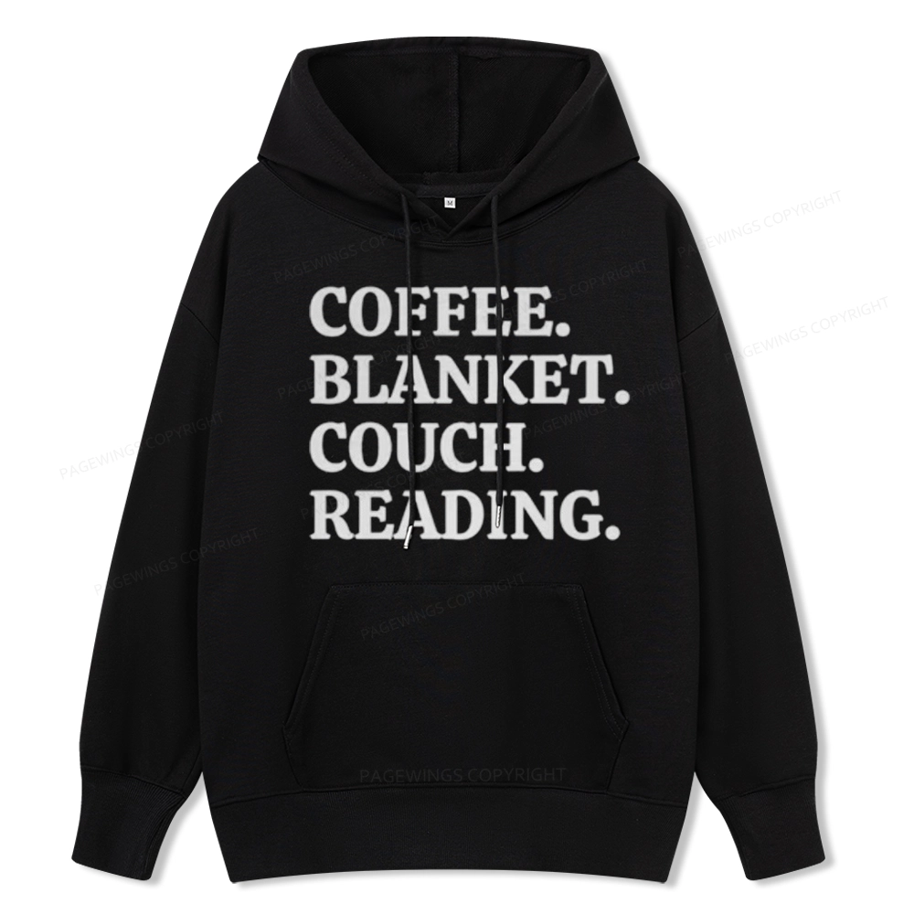 Pagewings Coffee Blanket Couch Reading Unisex Classic Hoodie