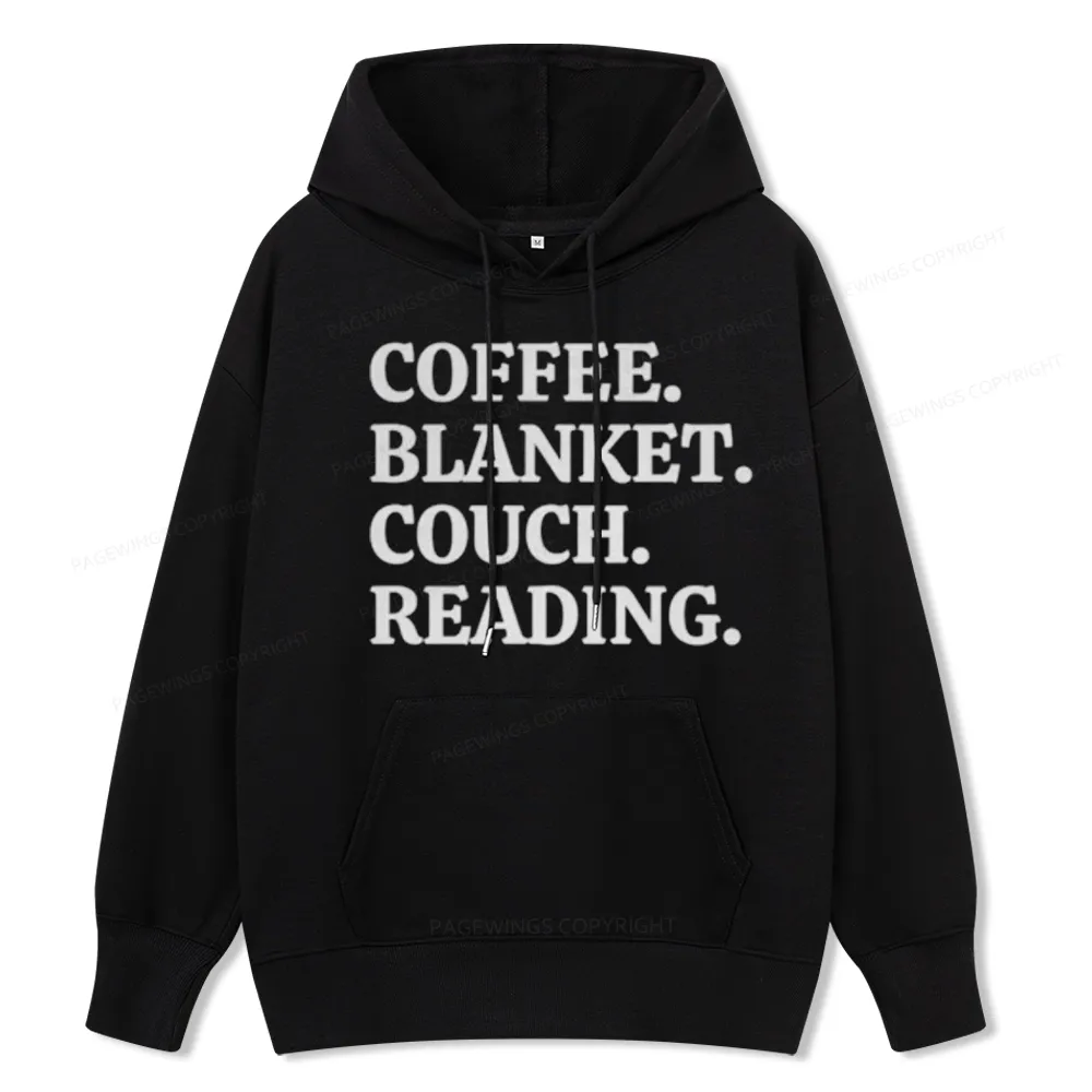 Pagewings Coffee Blanket Couch Reading Unisex Classic Hoodie