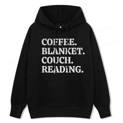 Pagewings Coffee Blanket Couch Reading Unisex Classic Hoodie