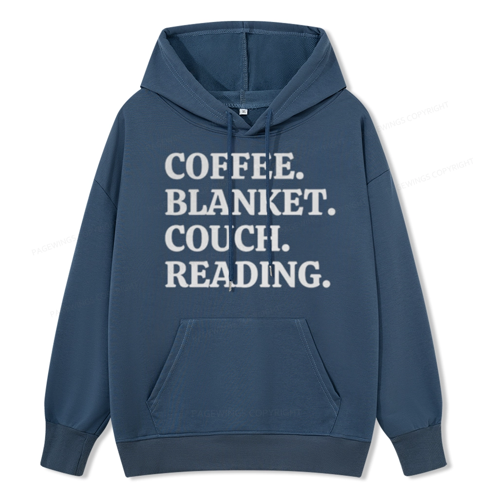 Pagewings Coffee Blanket Couch Reading Unisex Classic Hoodie