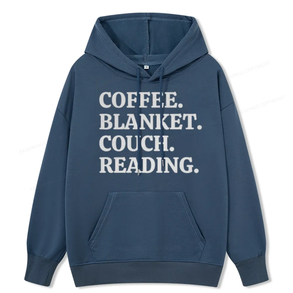 Pagewings Coffee Blanket Couch Reading Unisex Classic Hoodie