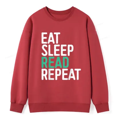 Pagewings Eat Sleep Read Repeat Unisex Classic Sweatshirt