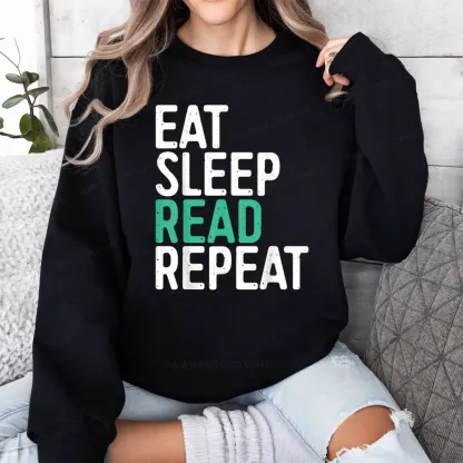 Pagewings Eat Sleep Read Repeat Unisex Classic Sweatshirt