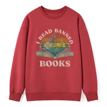 Pagewings I Read Banned Books Unisex Classic Sweatshirt