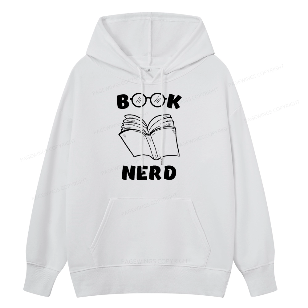 Pagewings Book Nerd Funny Book Unisex Classic Hoodie