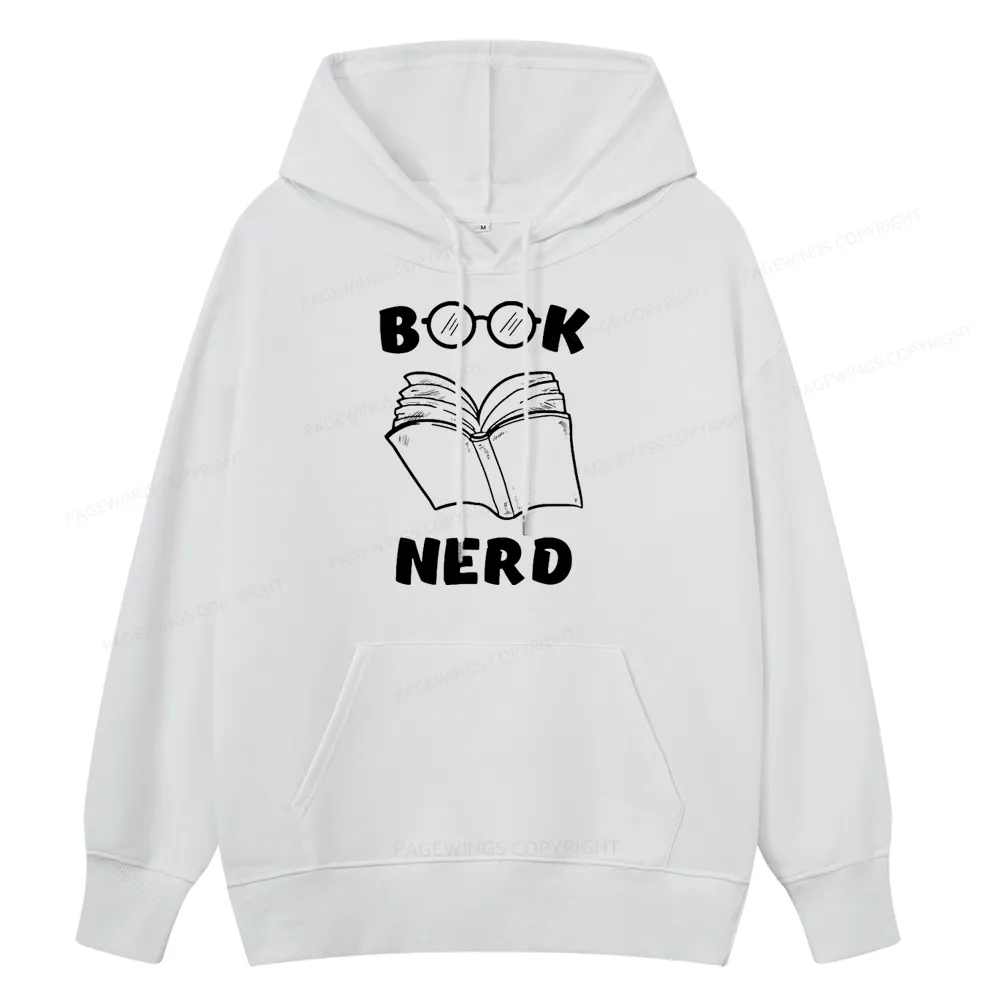 Pagewings Book Nerd Funny Book Unisex Classic Hoodie