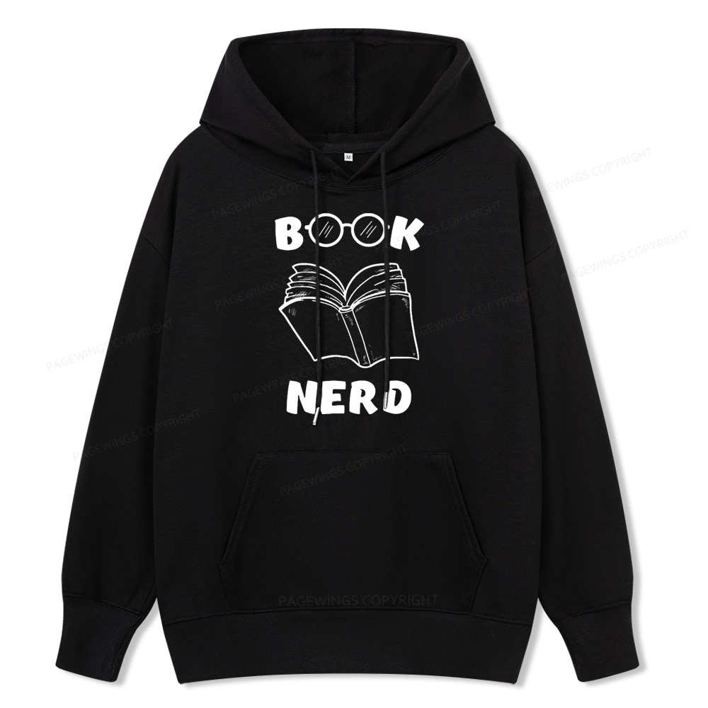 Pagewings Book Nerd Funny Book Unisex Classic Hoodie