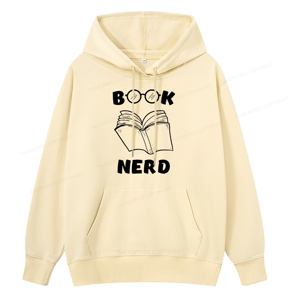 Pagewings Book Nerd Funny Book Unisex Classic Hoodie