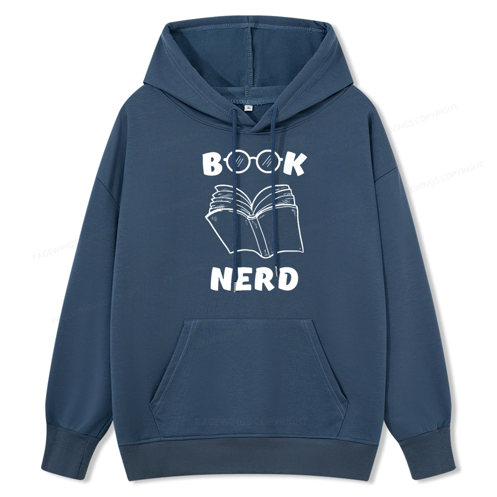 Pagewings Book Nerd Funny Book Unisex Classic Hoodie
