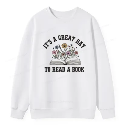 Pagewings It's Great Day to Read a Book Unisex Classic Sweatshirt