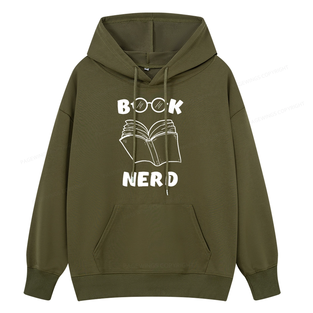 Pagewings Book Nerd Funny Book Unisex Classic Hoodie