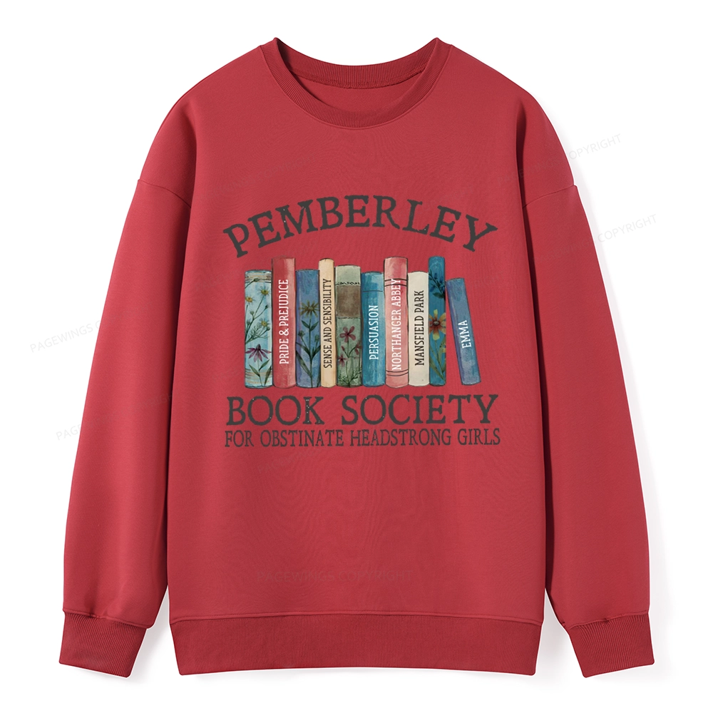 Pagewings Pemberley Book Society Unisex Classic Sweatshirt