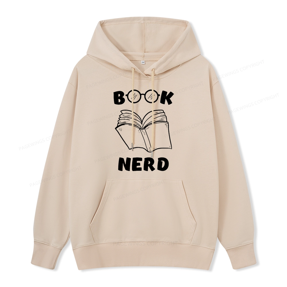 Pagewings Book Nerd Funny Book Unisex Classic Hoodie