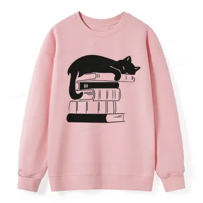 Pagewings Books And Cats Unisex Classic Sweatshirt