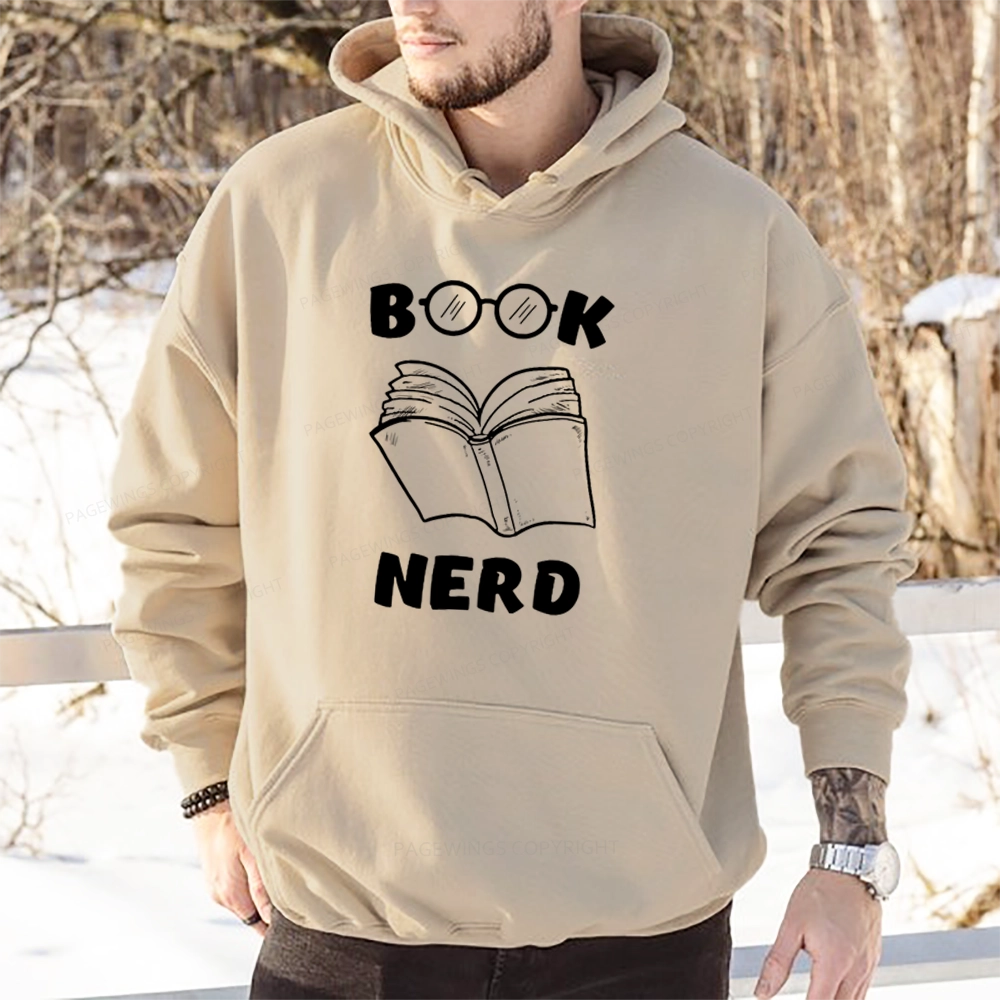 Pagewings Book Nerd Funny Book Unisex Classic Hoodie