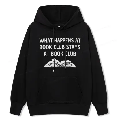 Pagewings What Happens At Book Club Stays At Book Club Unisex Classic Hoodie
