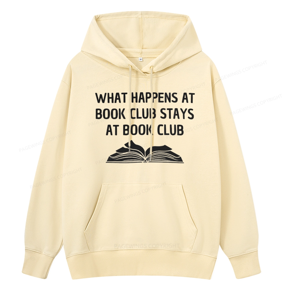 Pagewings What Happens At Book Club Stays At Book Club Unisex Classic Hoodie