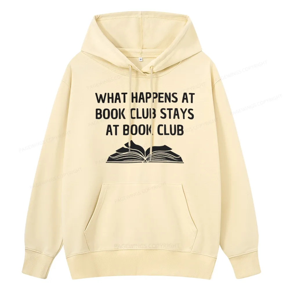 Pagewings What Happens At Book Club Stays At Book Club Unisex Classic Hoodie